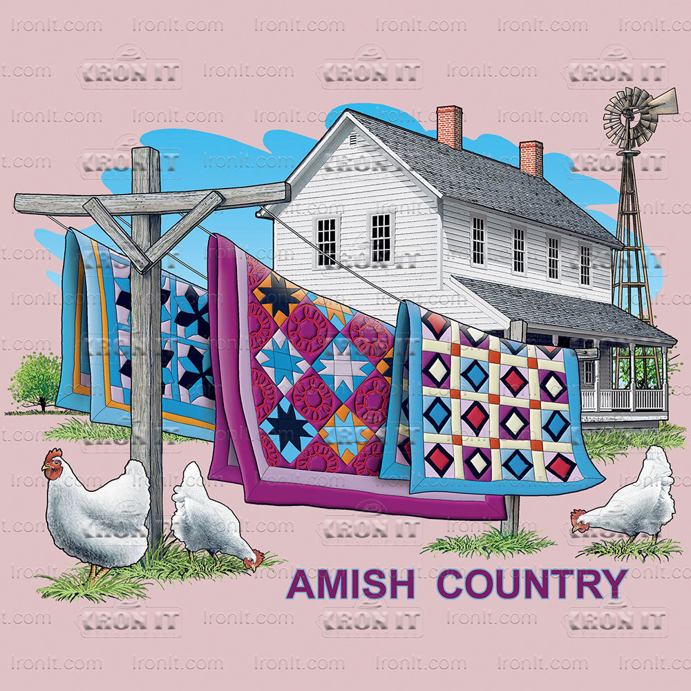 Amish Quilts | Country & Floral Direct-To-Film Transfer