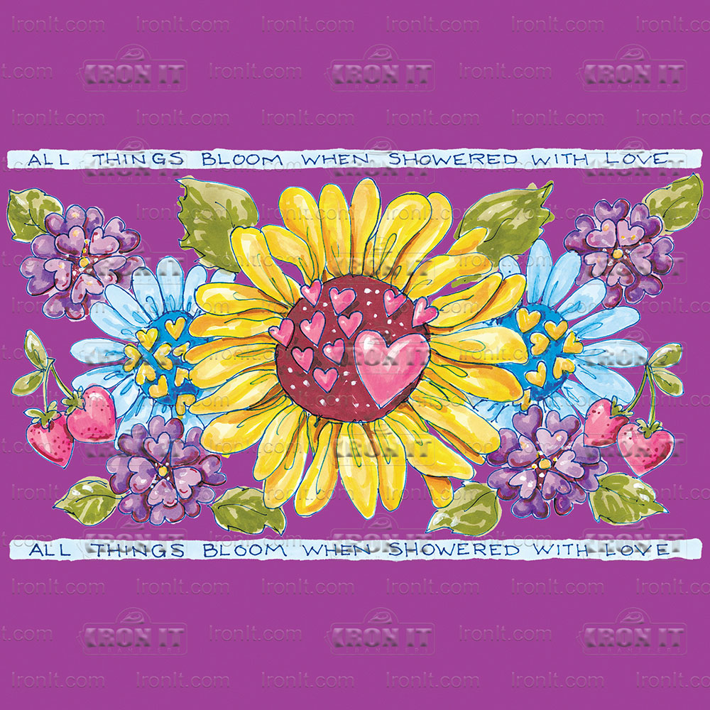 All Things Bloom | Country & Floral Direct-To-Film Transfer