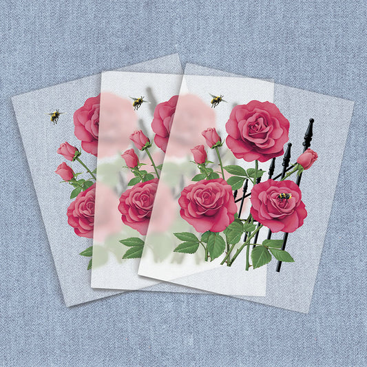 Roses and Bees | Country & Floral DTF Heat Transfers