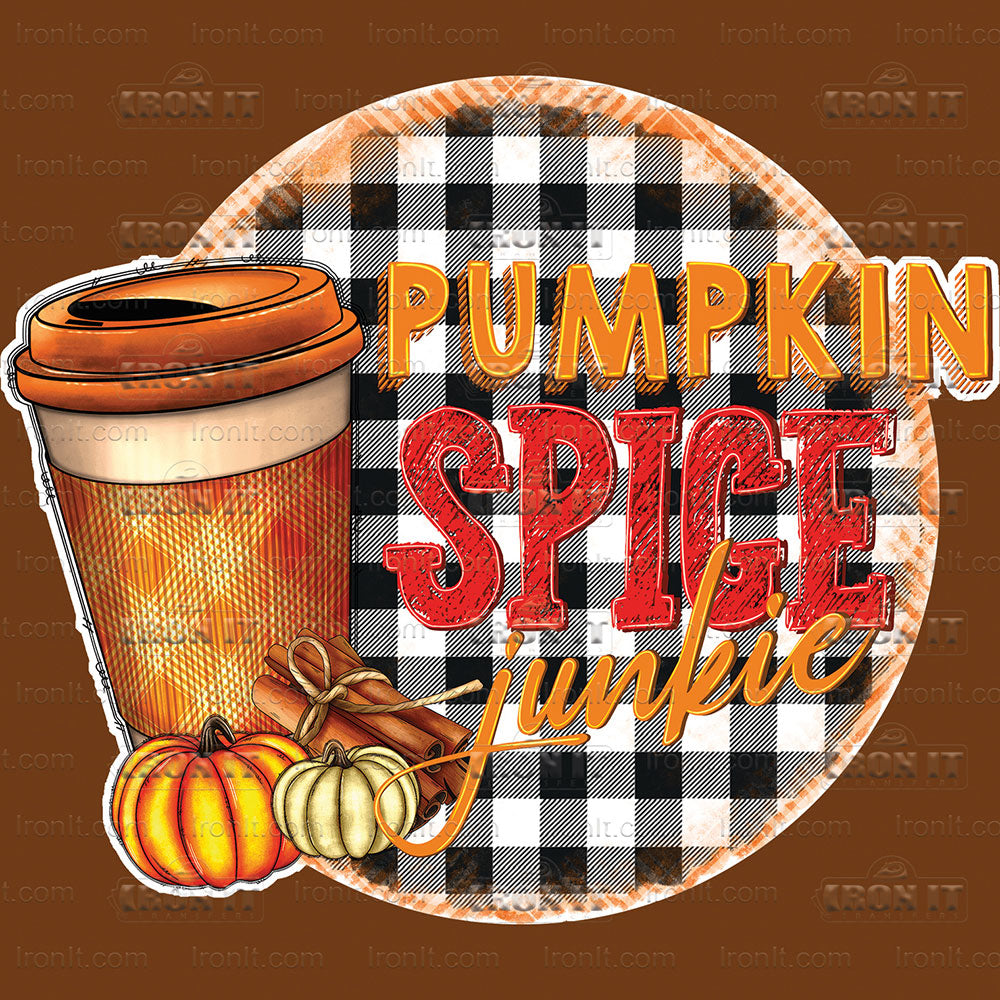 Pumpkin Spice Junkie | Fall Direct-To-Film Heat Transfers
