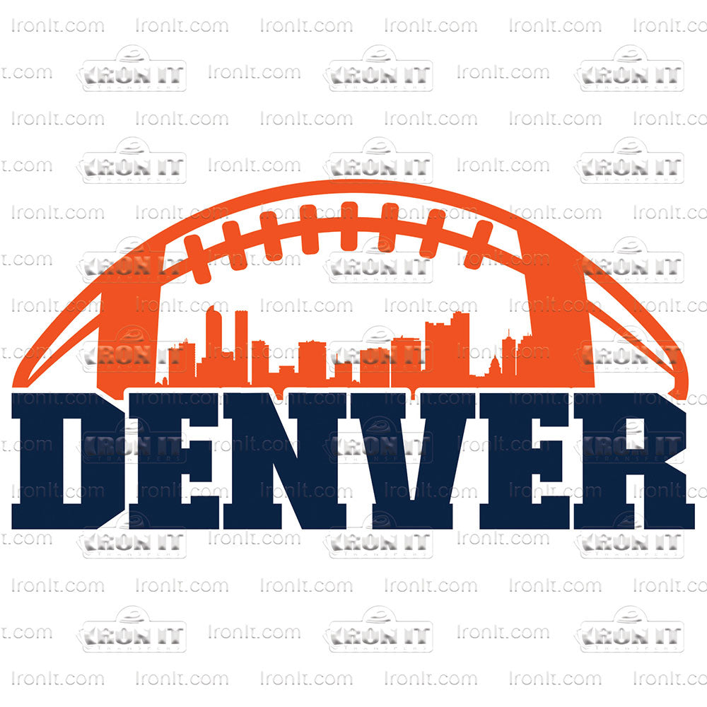 Denver Football | Sports, Football Direct to Film Heat Transfers