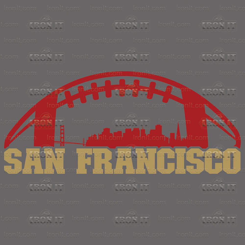 San Francisco Football | Sports, Football Direct to Film Heat Transfers