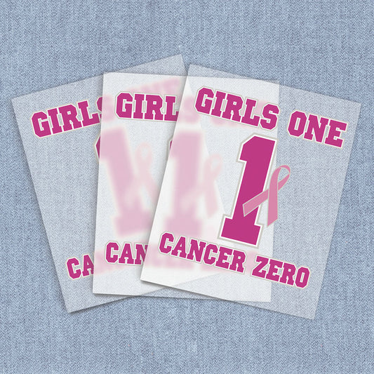 Girls One | Breast Cancer Awareness DTF Heat Transfers