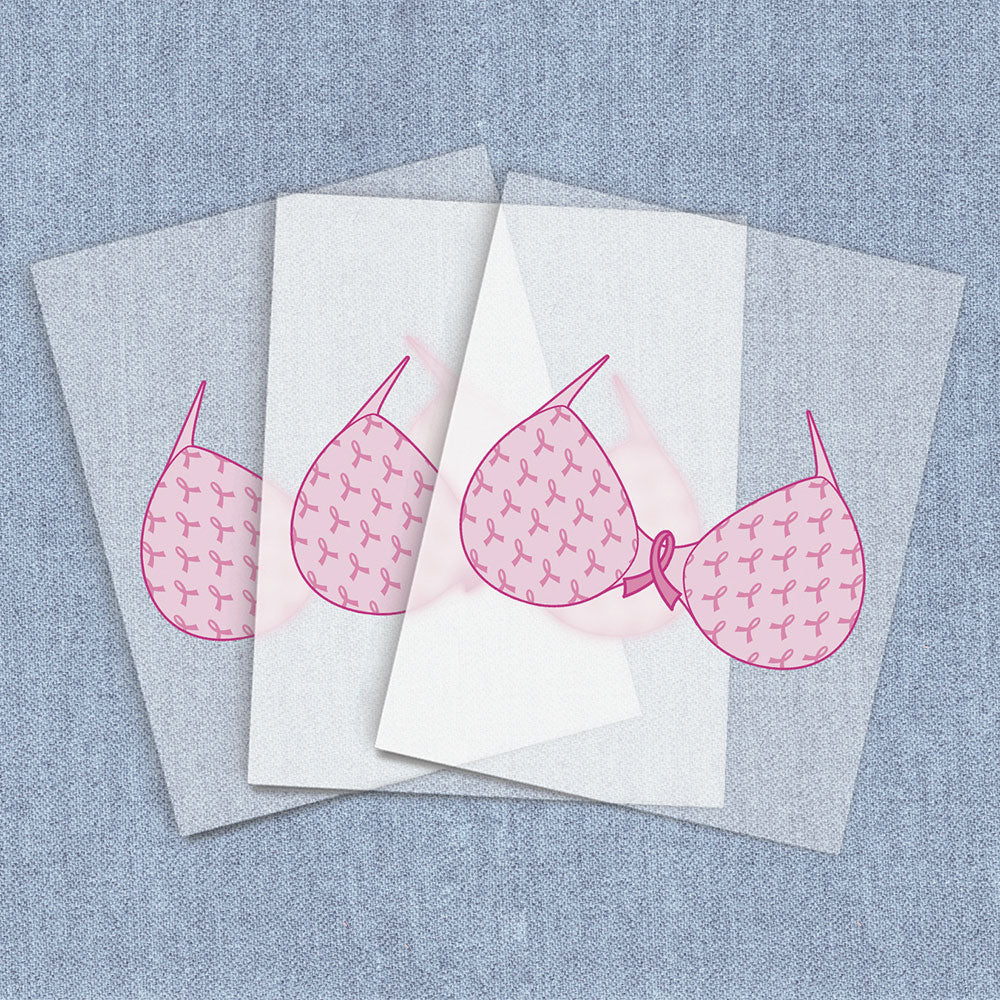 Bra Ribbon | Breast Cancer Awareness DTF Heat Transfers