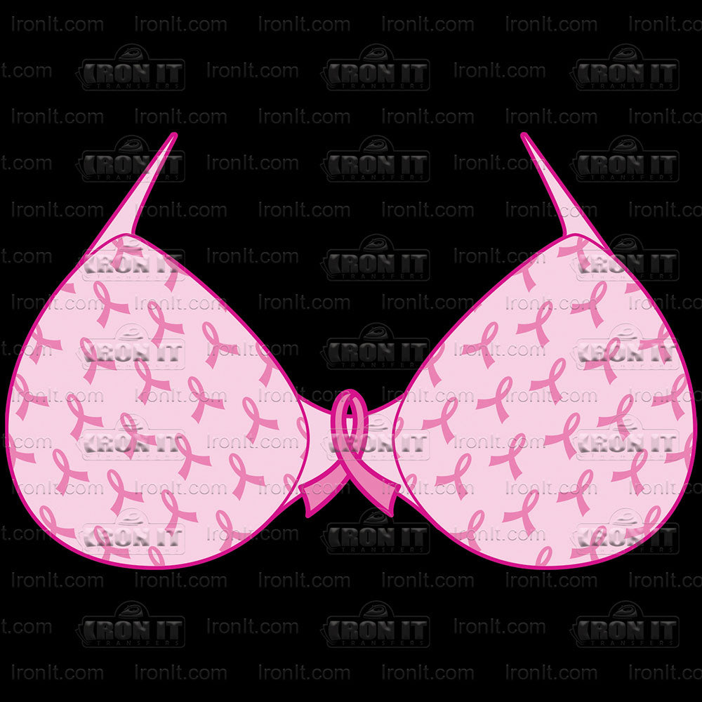 Bra Ribbon | Breast Cancer Awareness Direct-To-Film Transfer