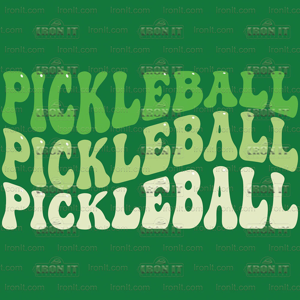 Pickleball Wavy | Sports, Pickleball Direct-To-Film Heat Transfers