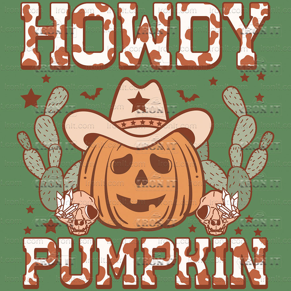 Howdy Pumpkin | Halloween Direct-To-Film Heat Transfers