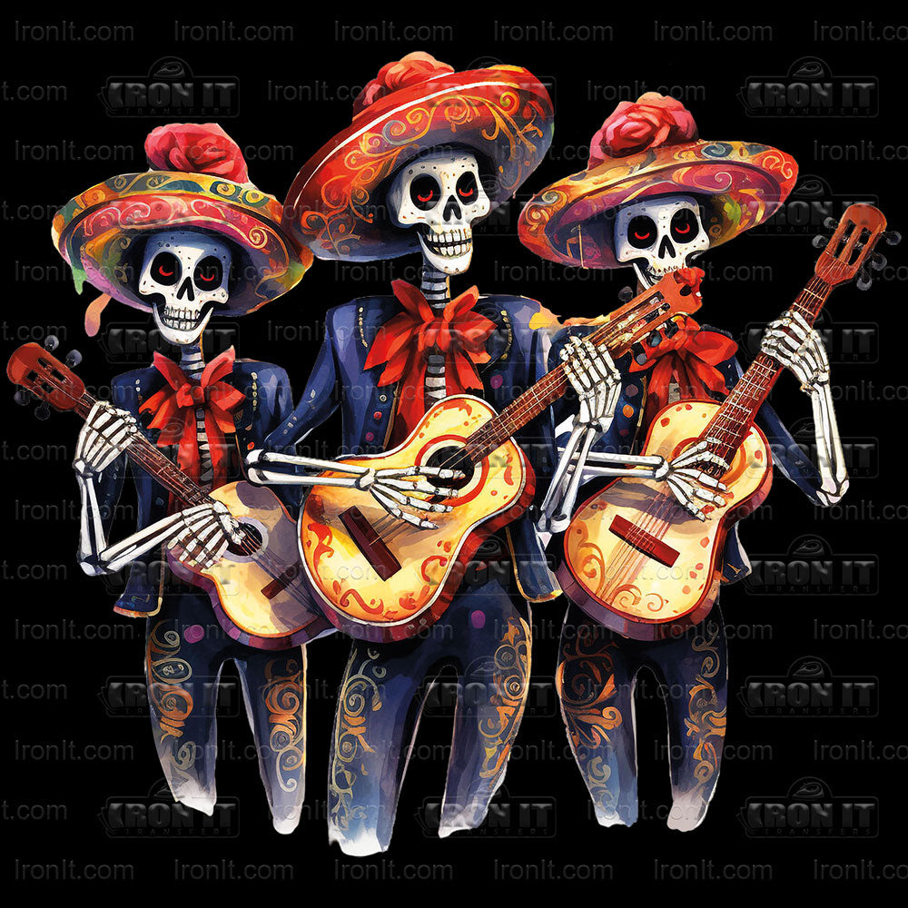 Day of the Dead Mariachi | Seasonal & Holiday Direct-To-Film Heat Transfers
