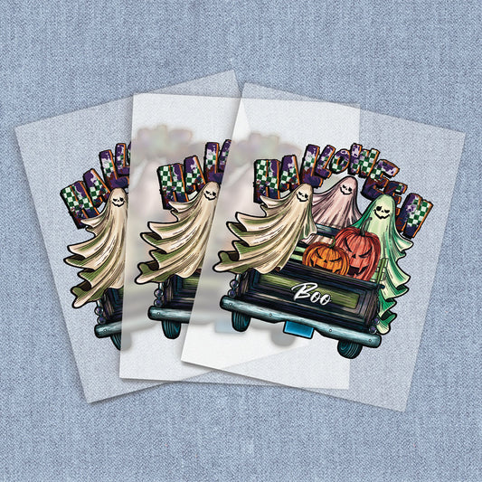 Ghost Truck | Halloween DTF Heat Transfers