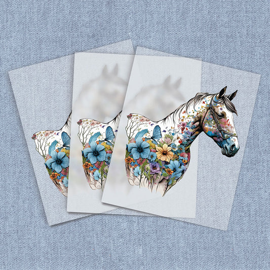 Blooming Horse | Horses DTF Heat Transfers