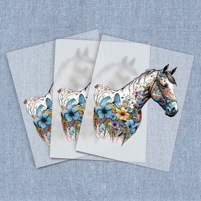 Blooming Horse | Horses DTF Heat Transfers