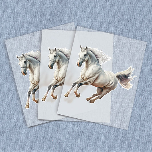 Galloping Gray Horse | Horses DTF Heat Transfers