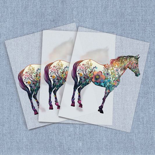 Garden Horse Silhouette | Horses DTF Heat Transfers