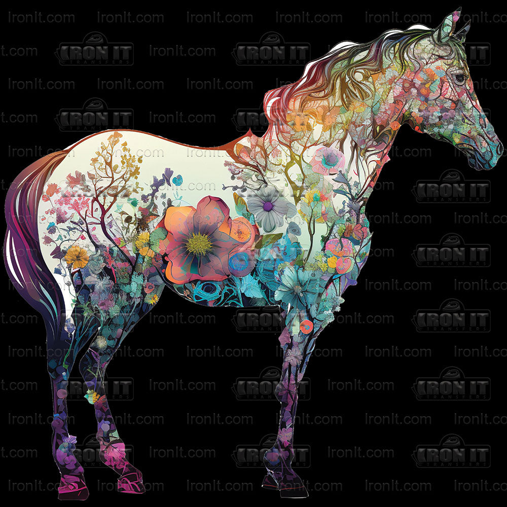 Garden Horse Silhouette | Horses Direct to Film Heat Transfers