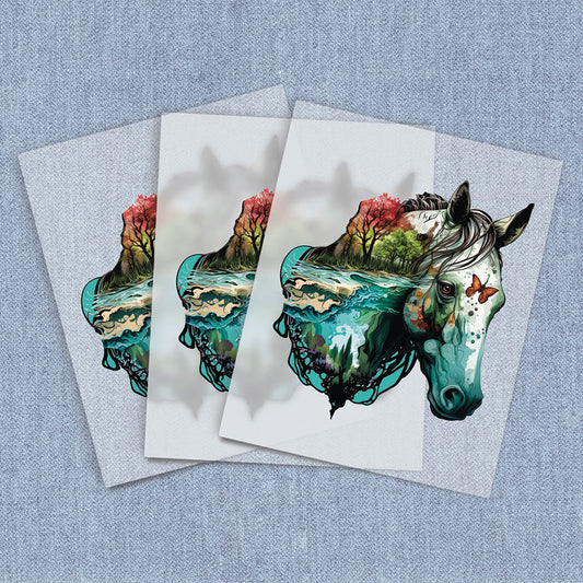 Nature Horse Head | Horses DTF Heat Transfers