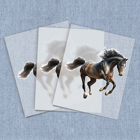 Smoky Black Horse | Horses DTF Heat Transfers