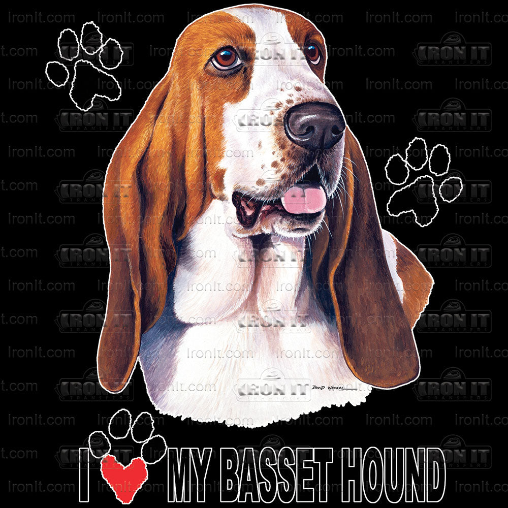 Basset Hound | Dogs Direct to Film Heat Transfers