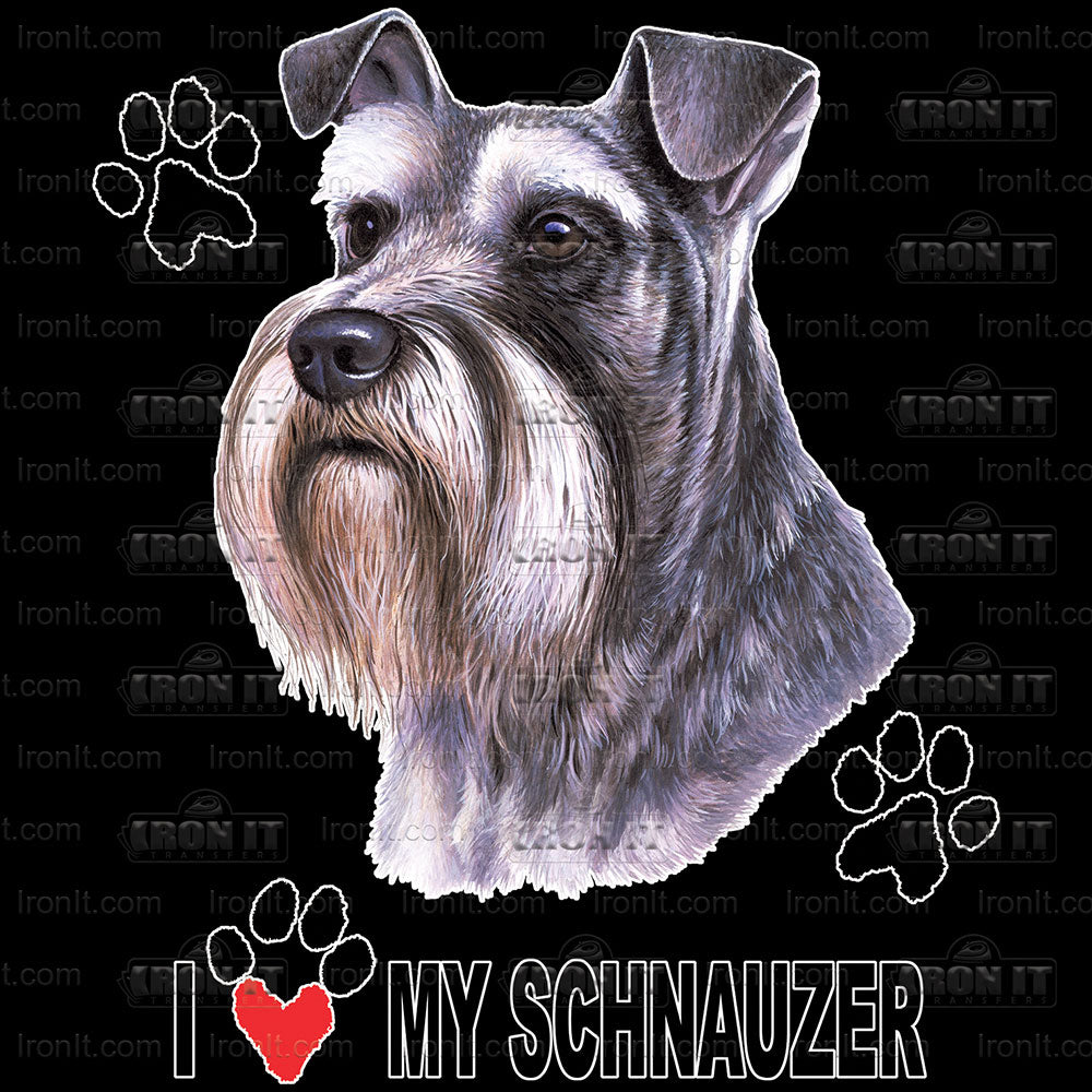 Schnauzer | Dogs Direct to Film Heat Transfers