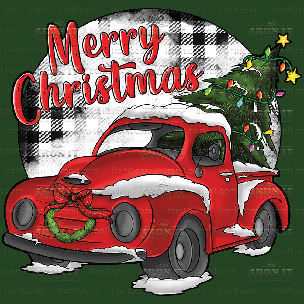 Christmas Red Truck | Seasonal, Christmas Direct to Film Heat Transfers