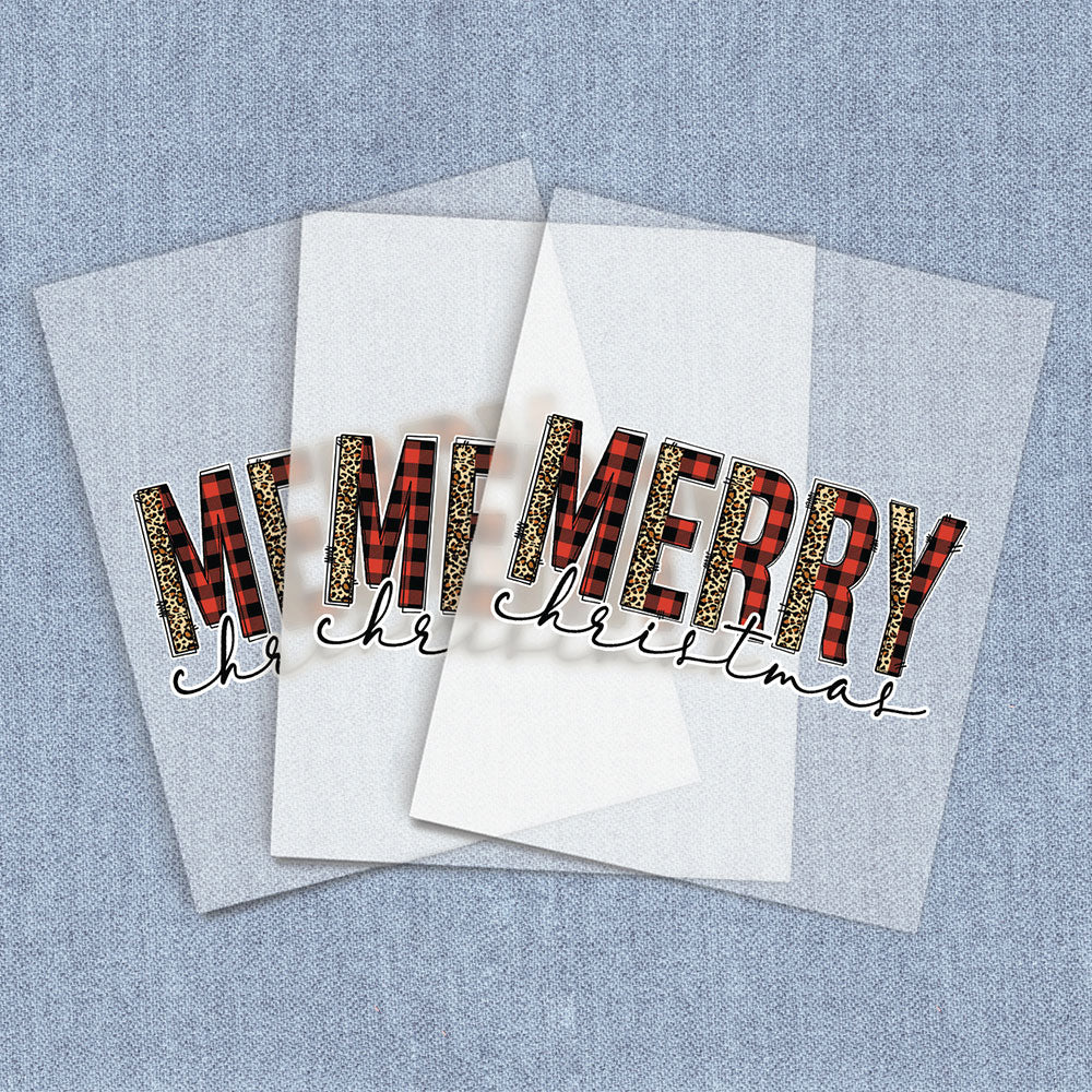 Leopard Merry and Bright DTF