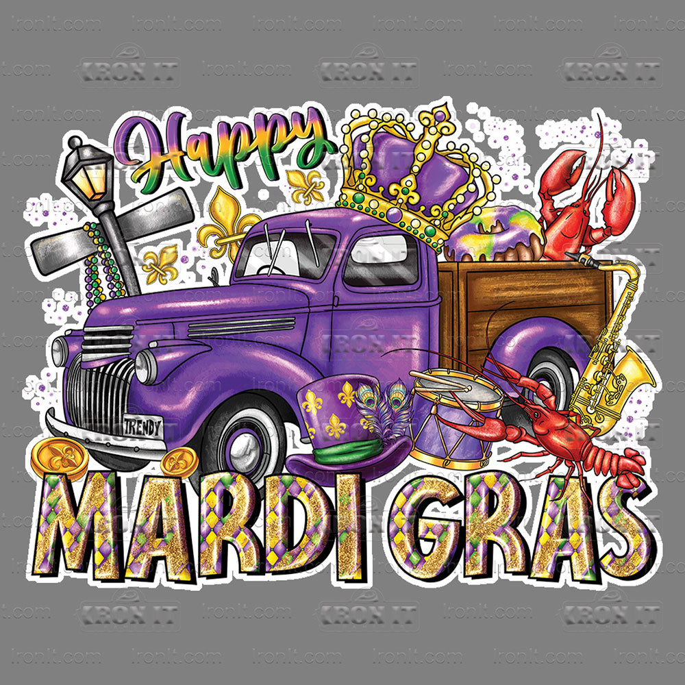 Happy Mardi Gras Truck