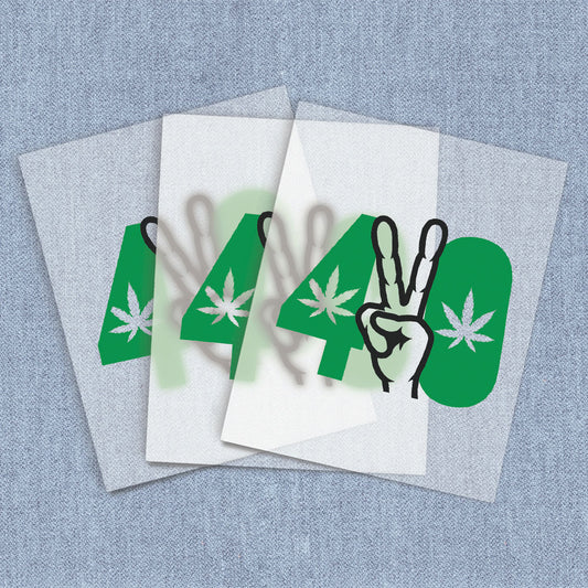 420 Peace Sign