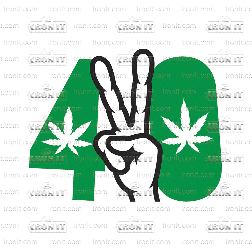 420 Peace Sign