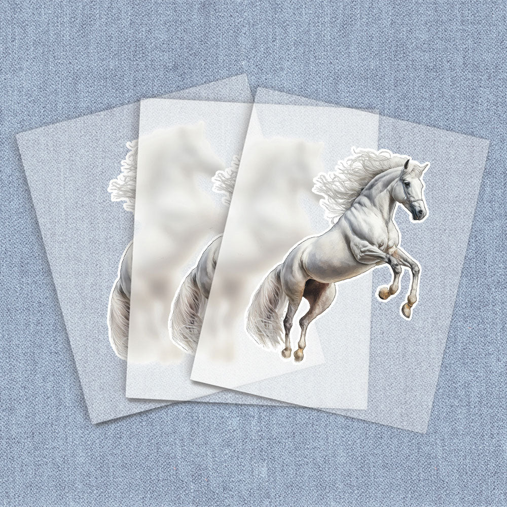 Galloping White Horse
