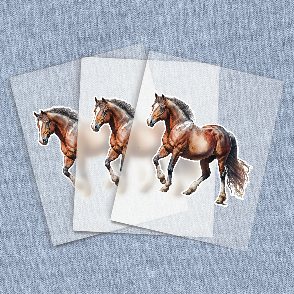 Standing Brown Horse