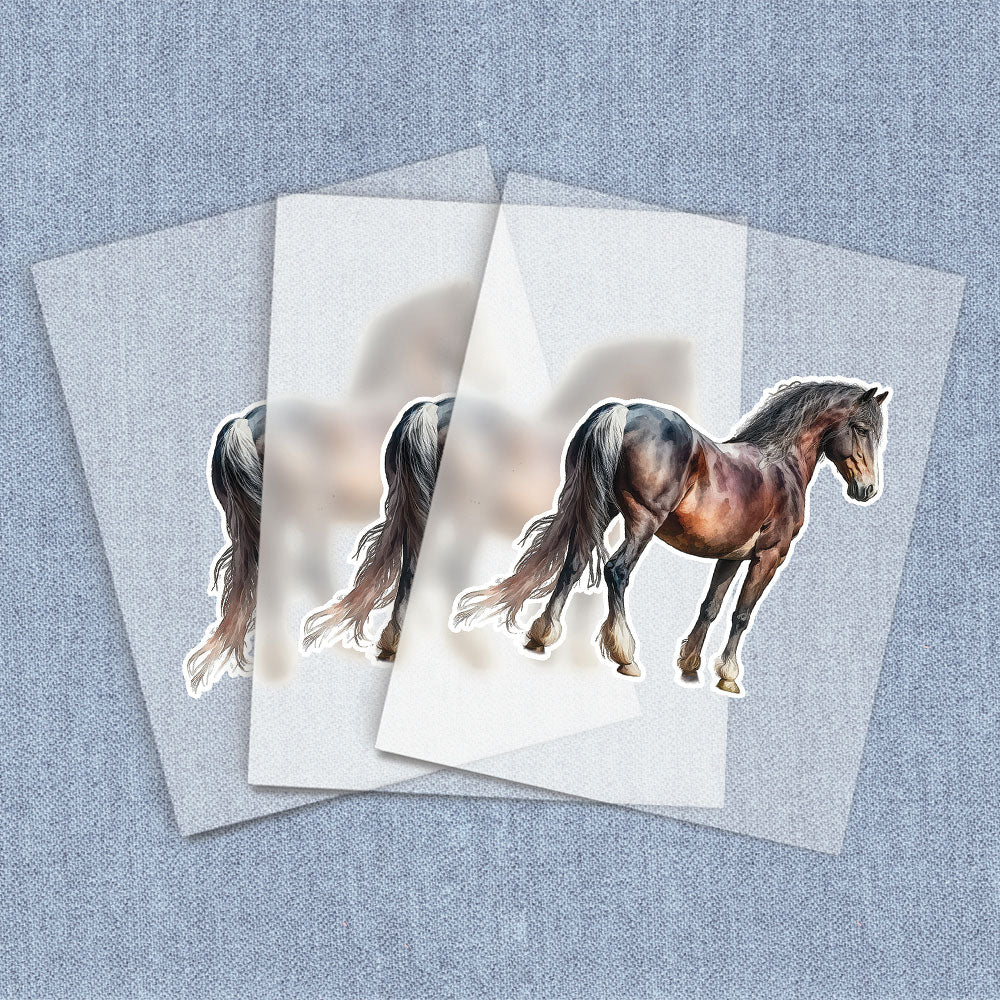 Standing Brown Horse