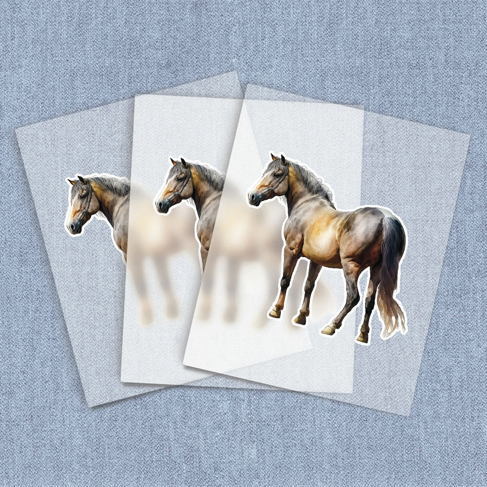 Standing Cream Horse