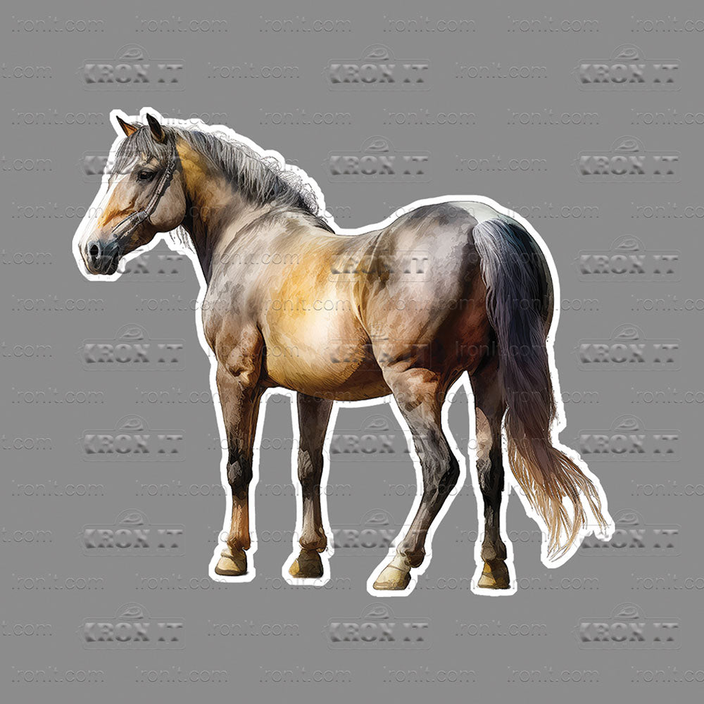 Standing Cream Horse