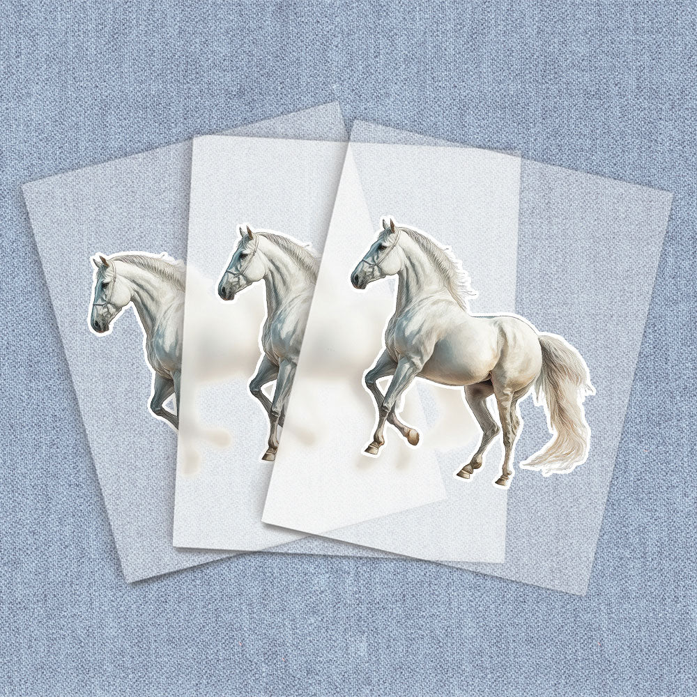 Standing White Horse
