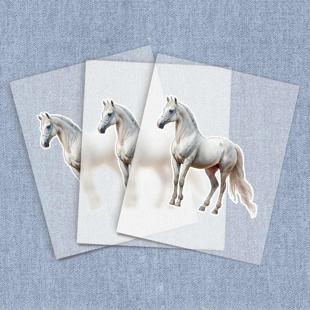 Standing White Horse