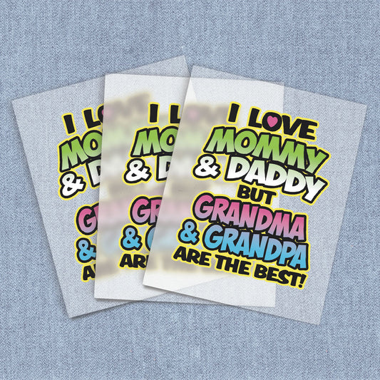 I Love Mommy and Daddy But Grandma & Grandpa Are The Best