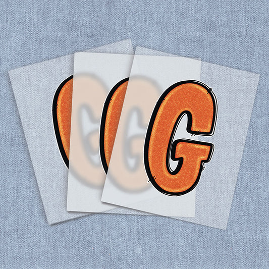 G Orange Glitter