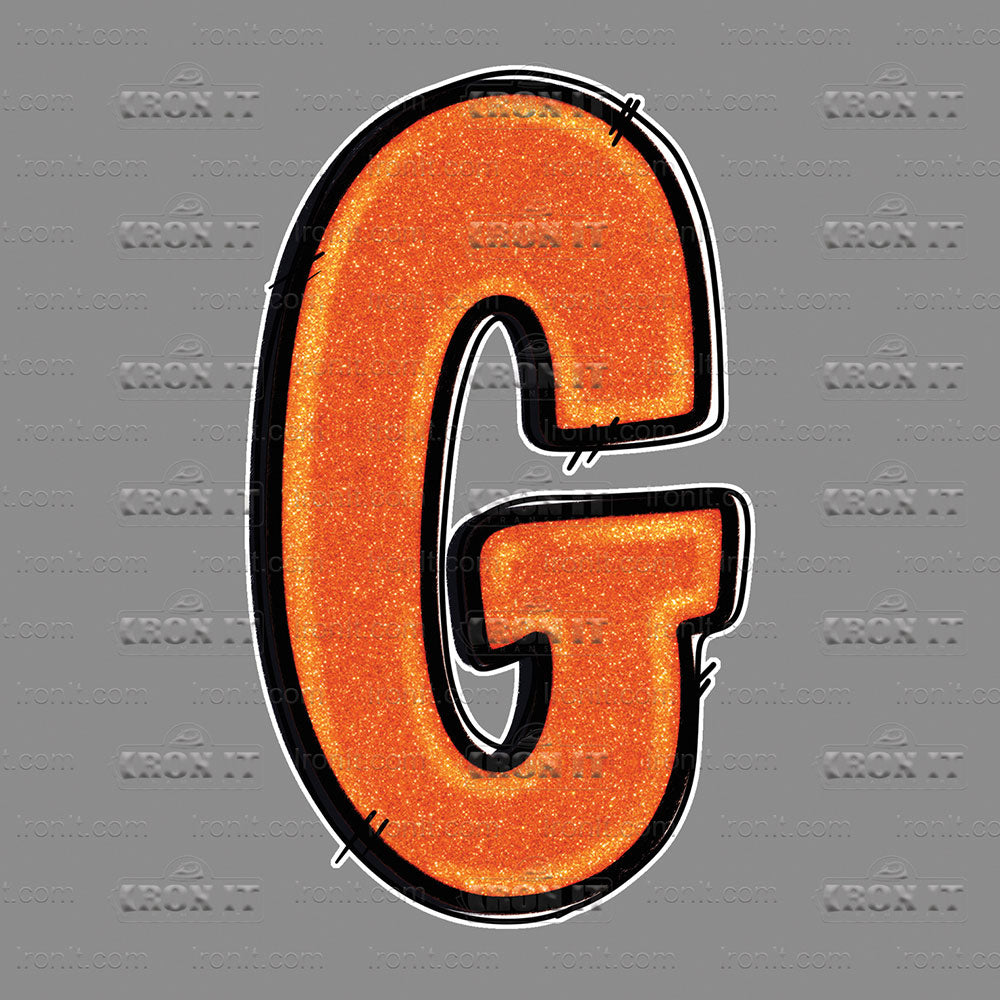 G Orange Glitter