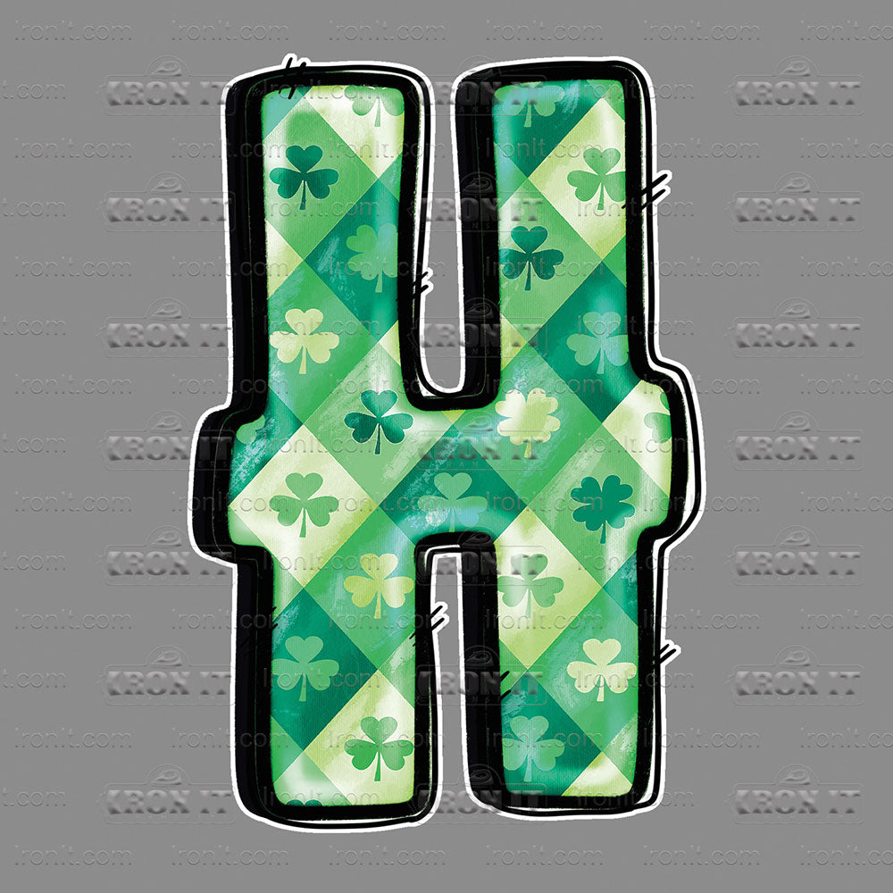 H Green Argyle & Shamrocks