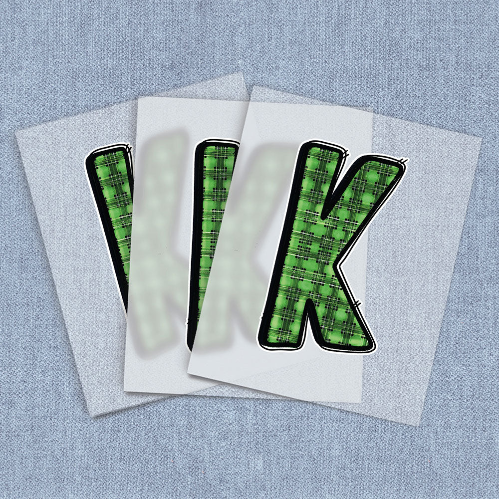 K Green & Black Plaid