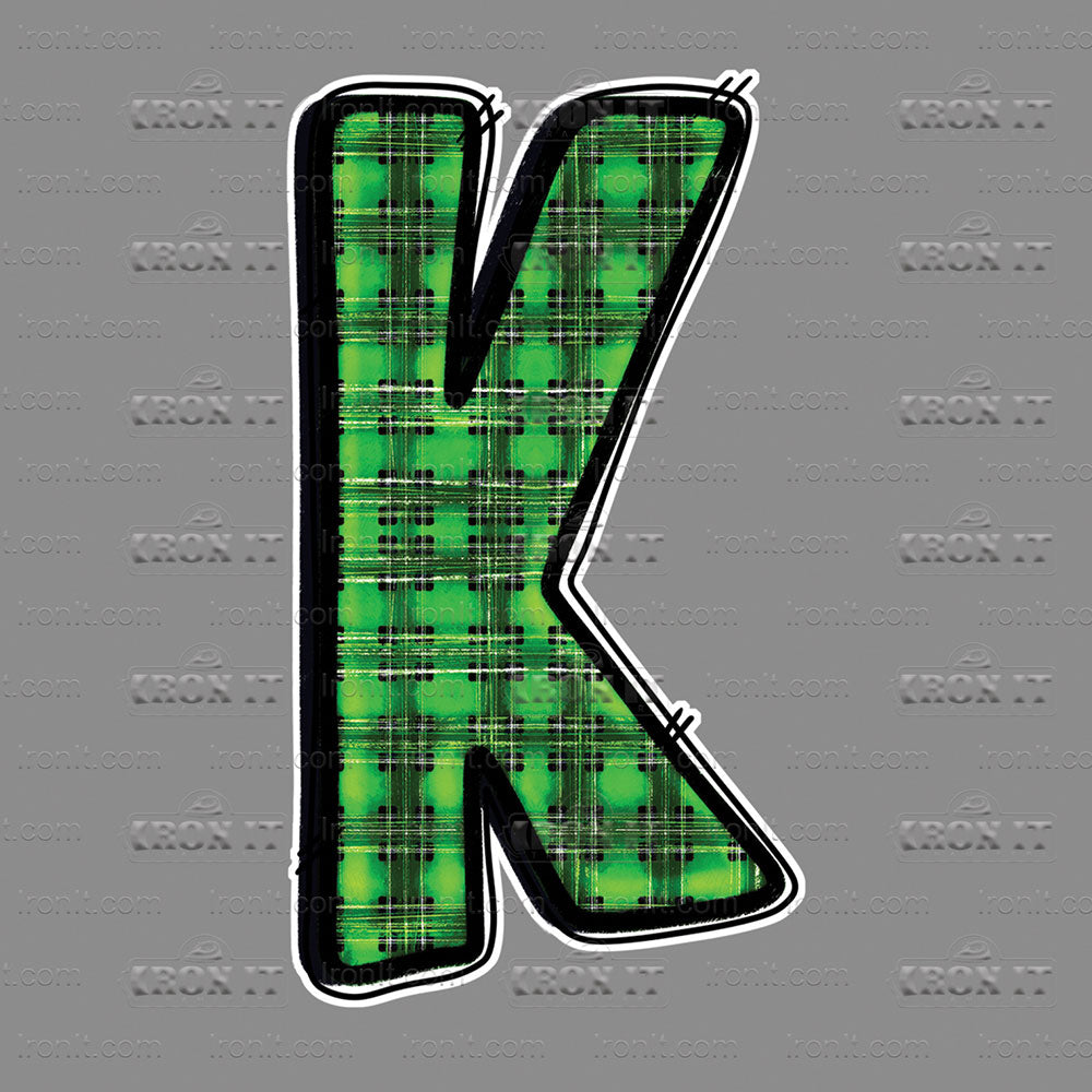 K Green & Black Plaid