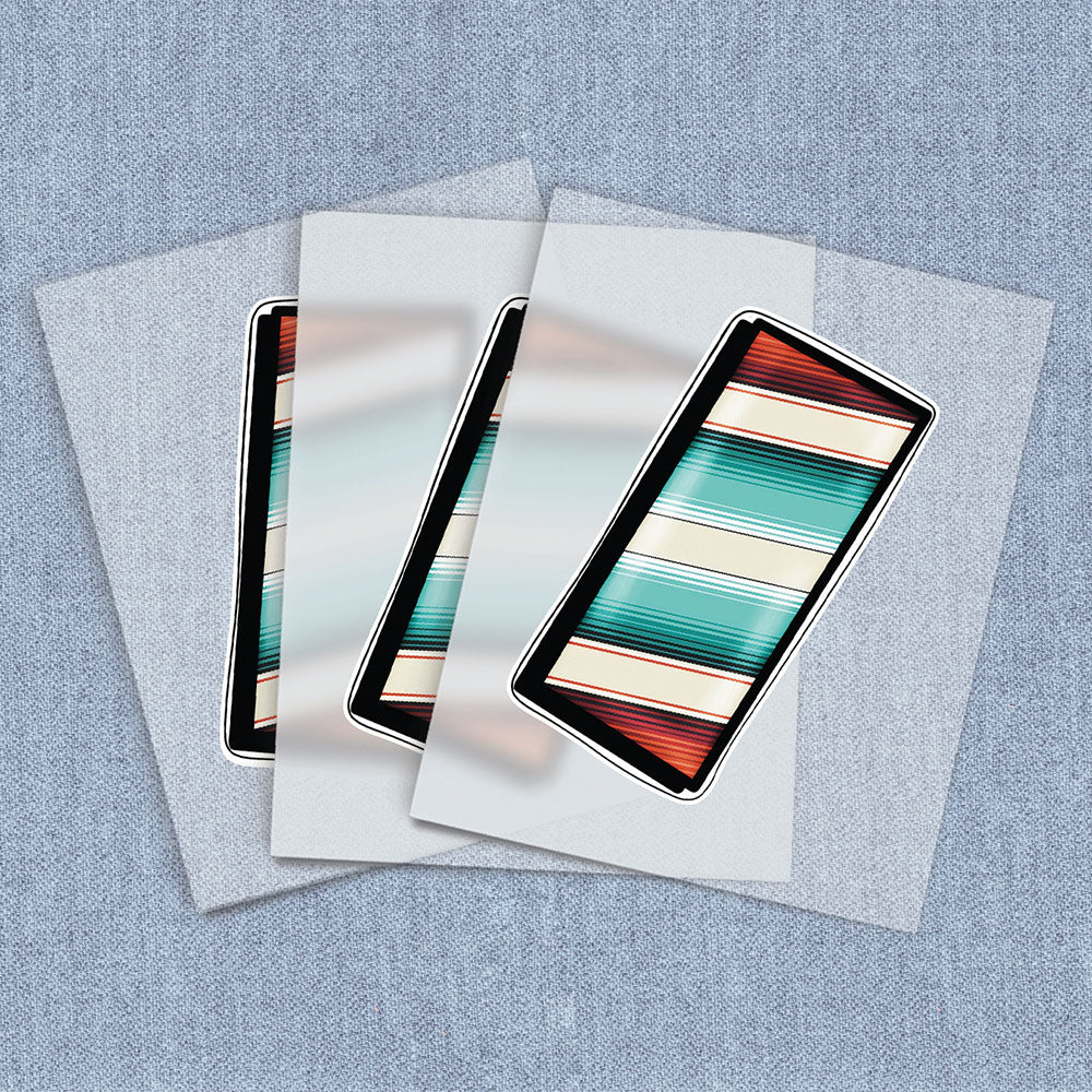 Apostrophe Red and Teal Stripe