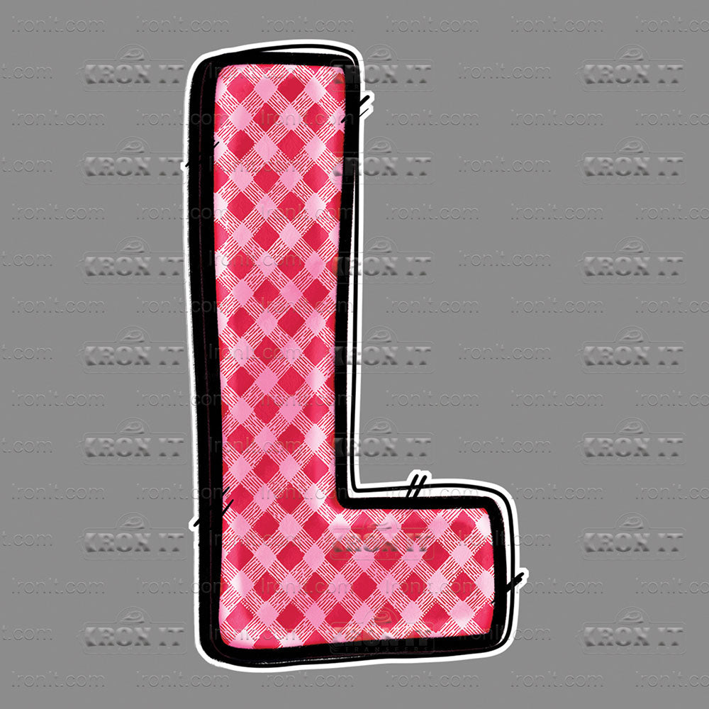 L Pink Checkered