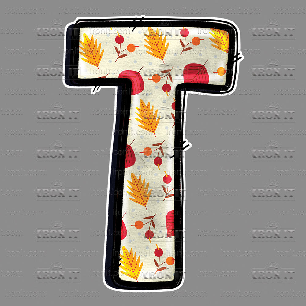 T Red, Orange & Yellow Fall Leaves