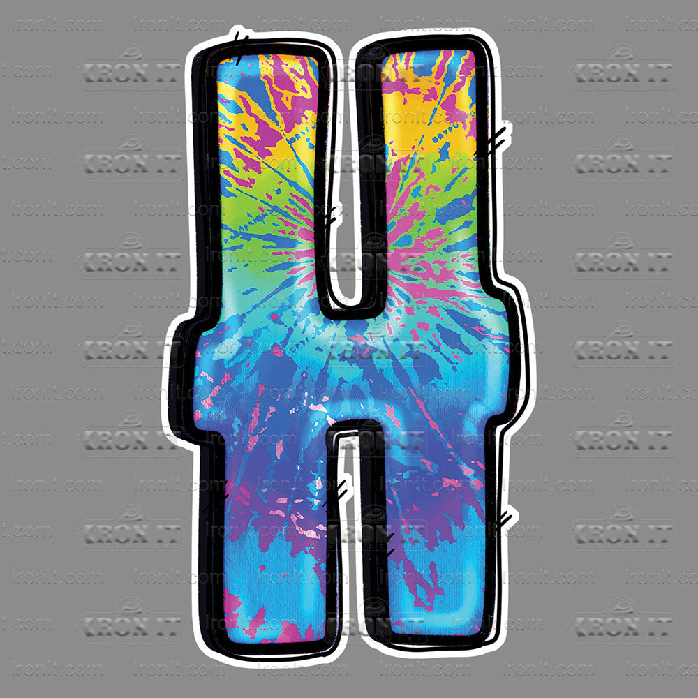 H Colorful Tie Dye