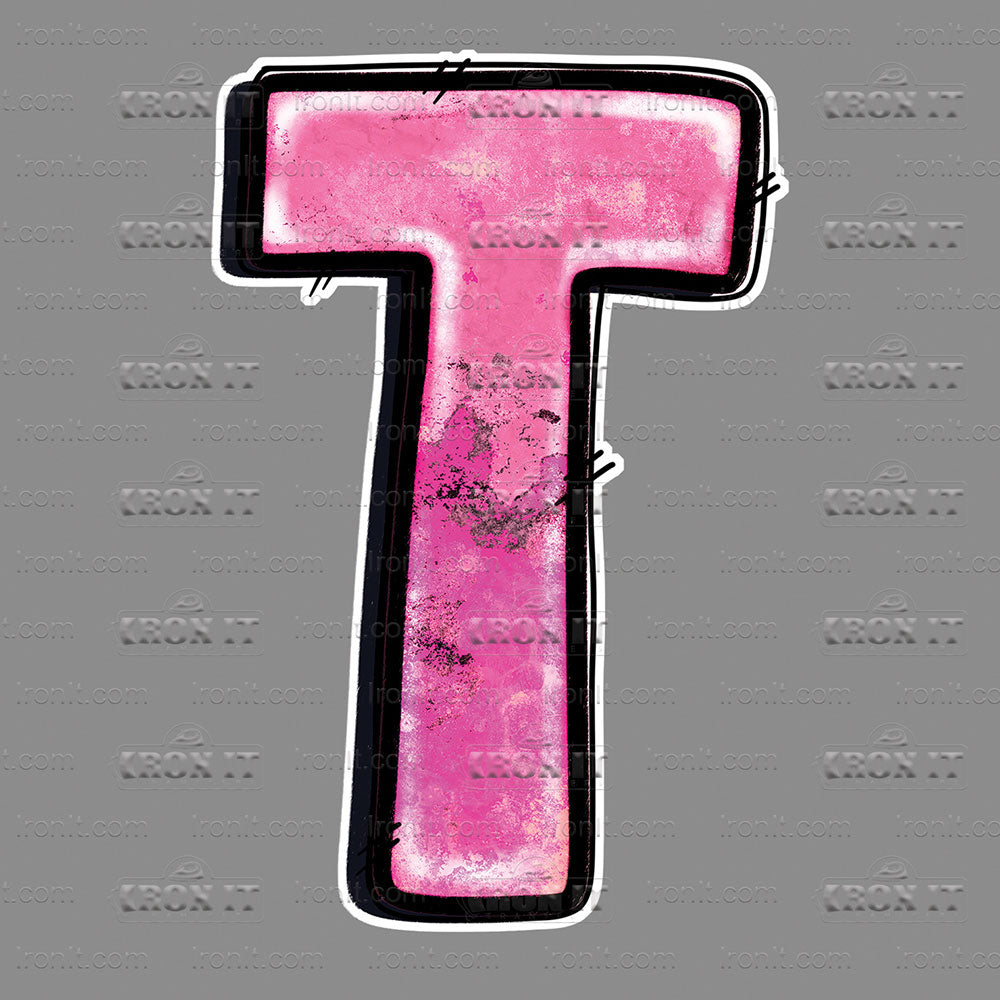 T Pink Rustic Look