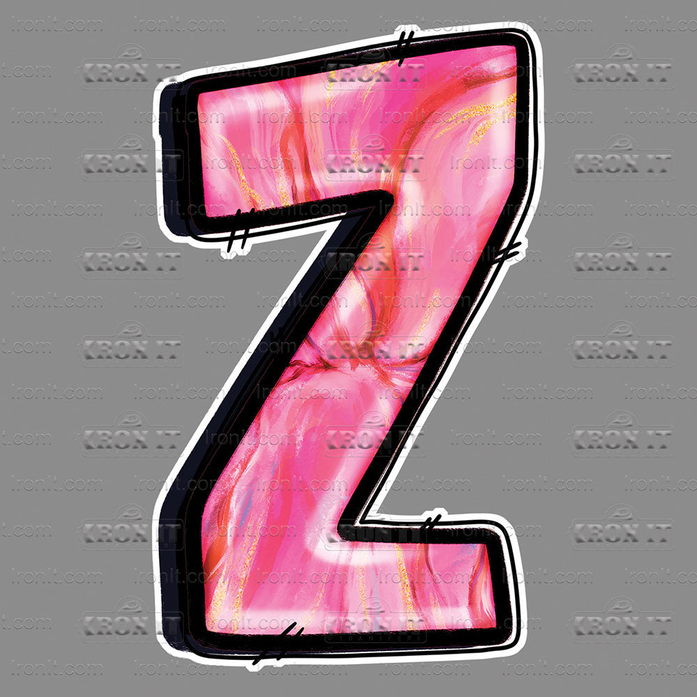 Z Pink Marbled