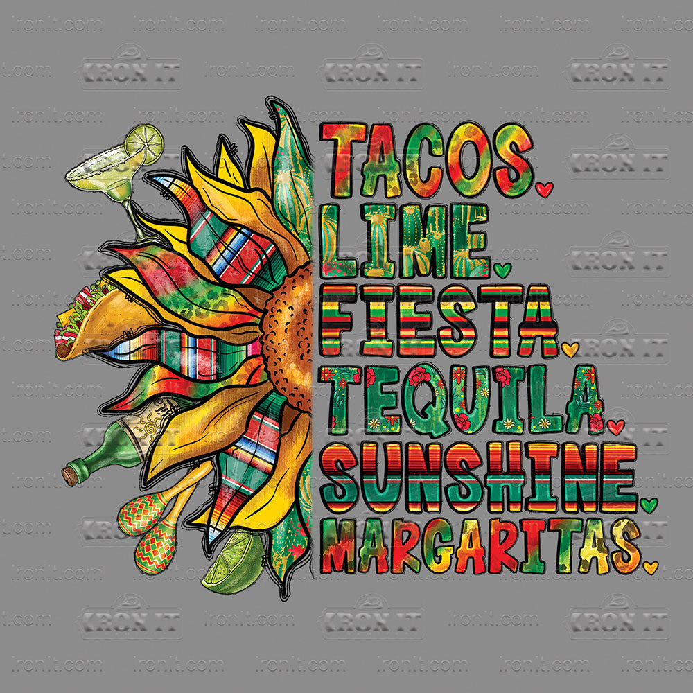 Tacos Lime Fiesta Tequila Sunshine Margaritas