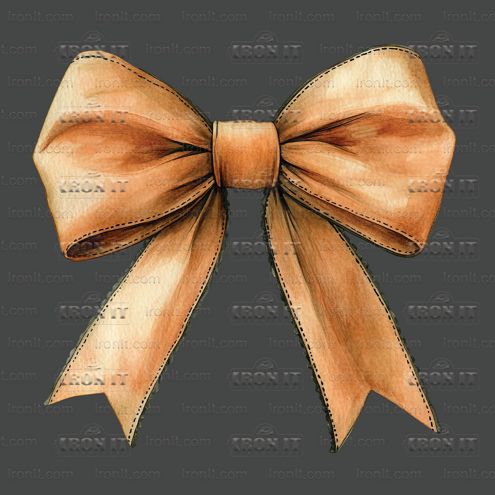 Vintage Orange Coquette Bow