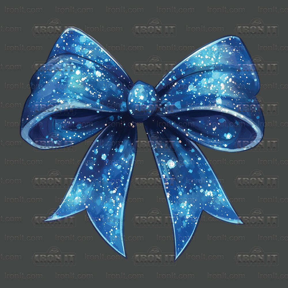 Blue Sparkle Coquette Bow
