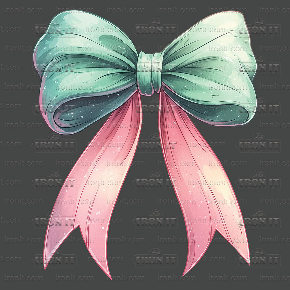 Pink & Green Coquette Bow